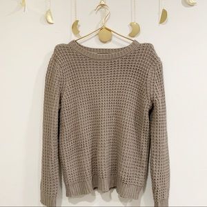 Forever21 Tan Long Sleeve Sweater. Size Medium.